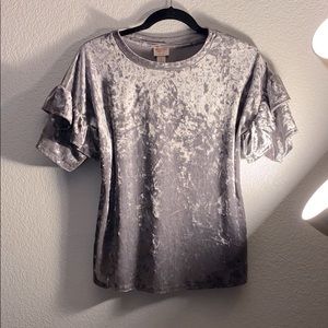 Textured Velvet Tee